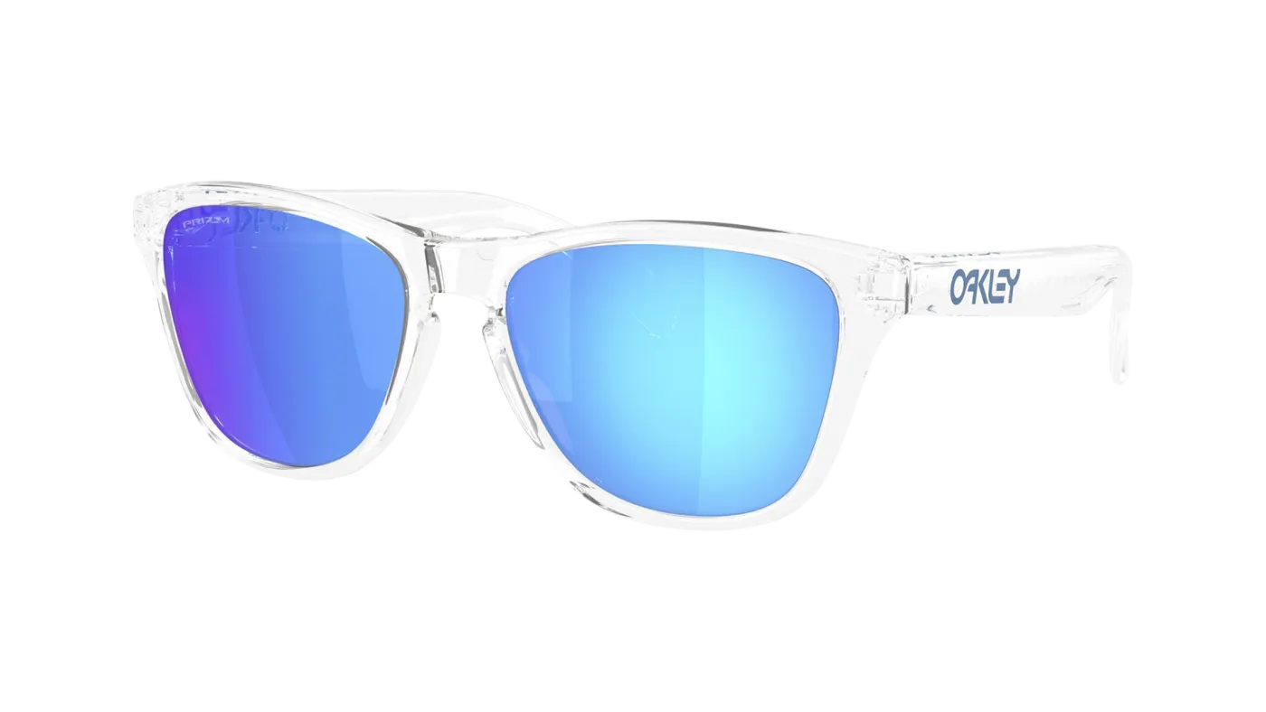 OK Frogskins 0O O9013D055 Crystal Clear w/Prizm Sapphire Iridium