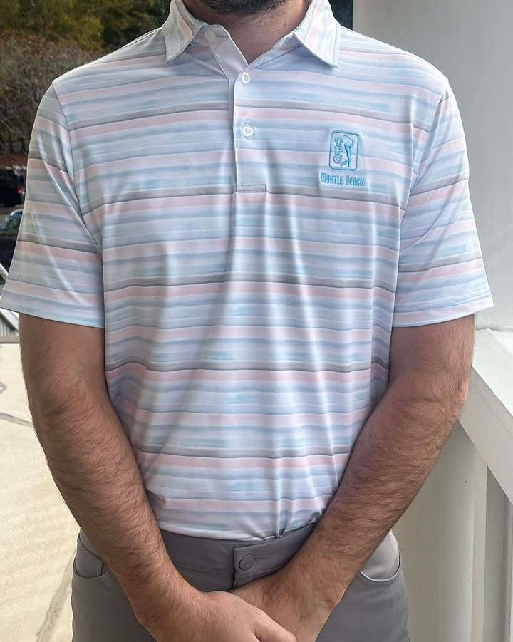 DI M Faded Stripe Polo FG2104