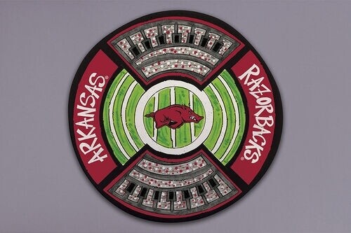 Arkansas Round Stadium Plate