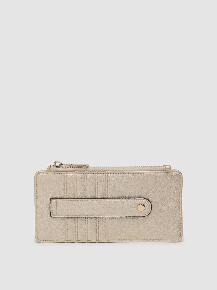 Saige Slim Card Wallet, Color: Taupe