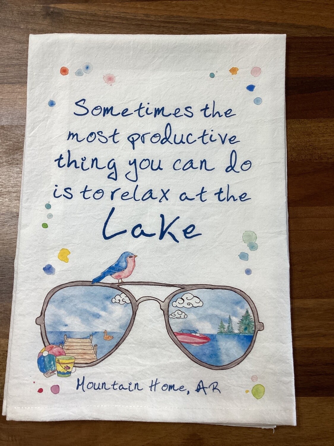 Tea Towel, Style: Relax at the Lake