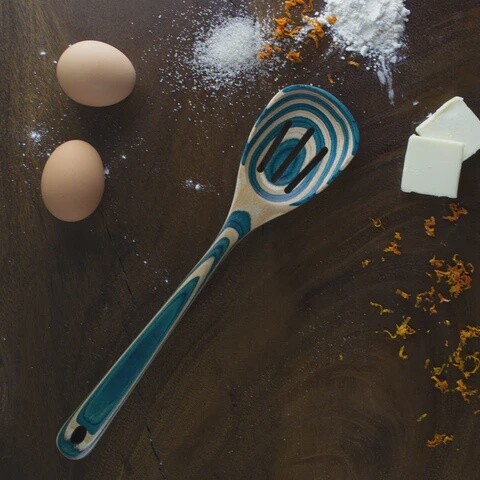 Baltique Mykonos Collection, Style: Slotted Spoon 12.5 in