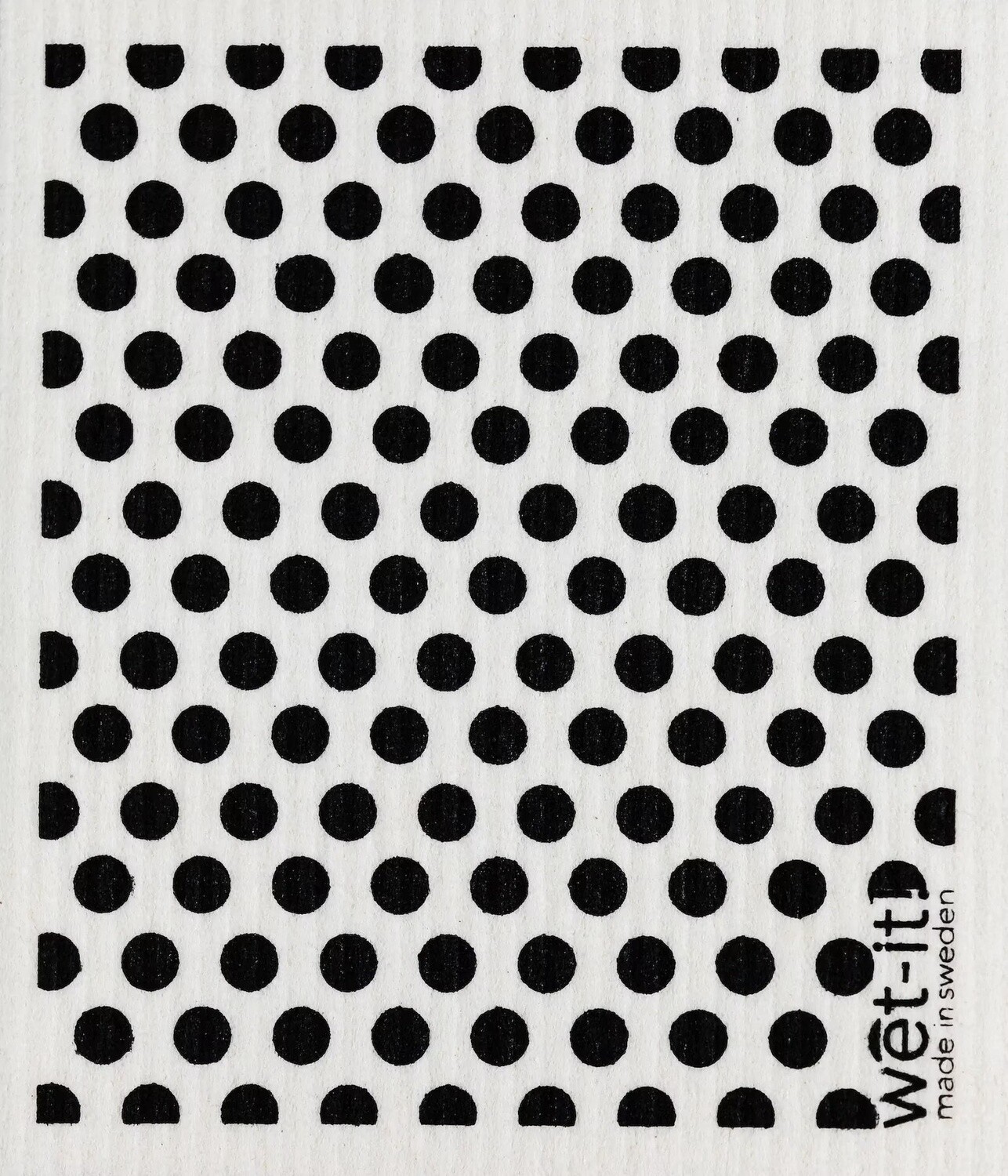 Swedish Dish Cloth, Color: Black Dot