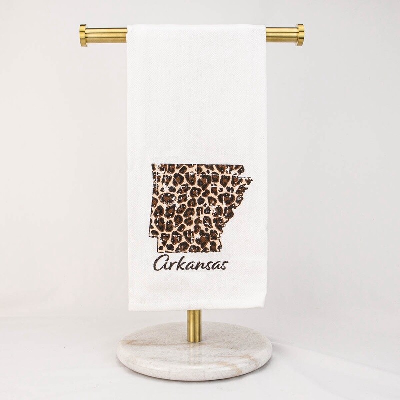 Arkansas Leopard Print Hand Towel