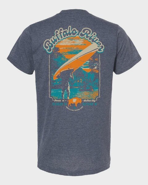 Arkie Tshirt Buffalo River Kayak, Size: Small