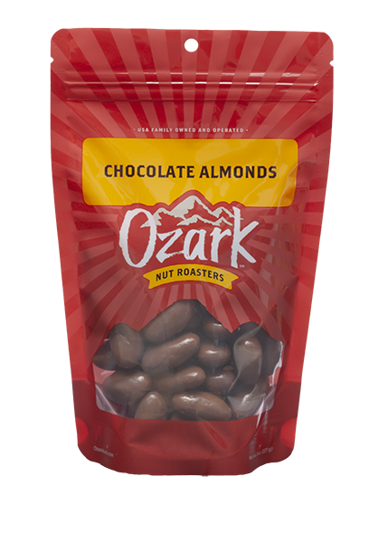 Ozark Nut Roasters, Flavor: Chocolate Almonds 8 oz