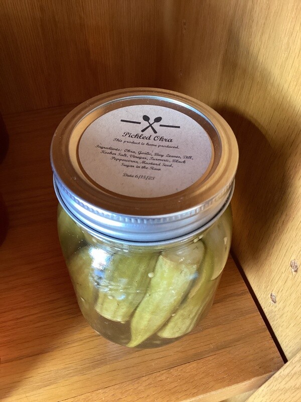 Pickled Okra Locally Made