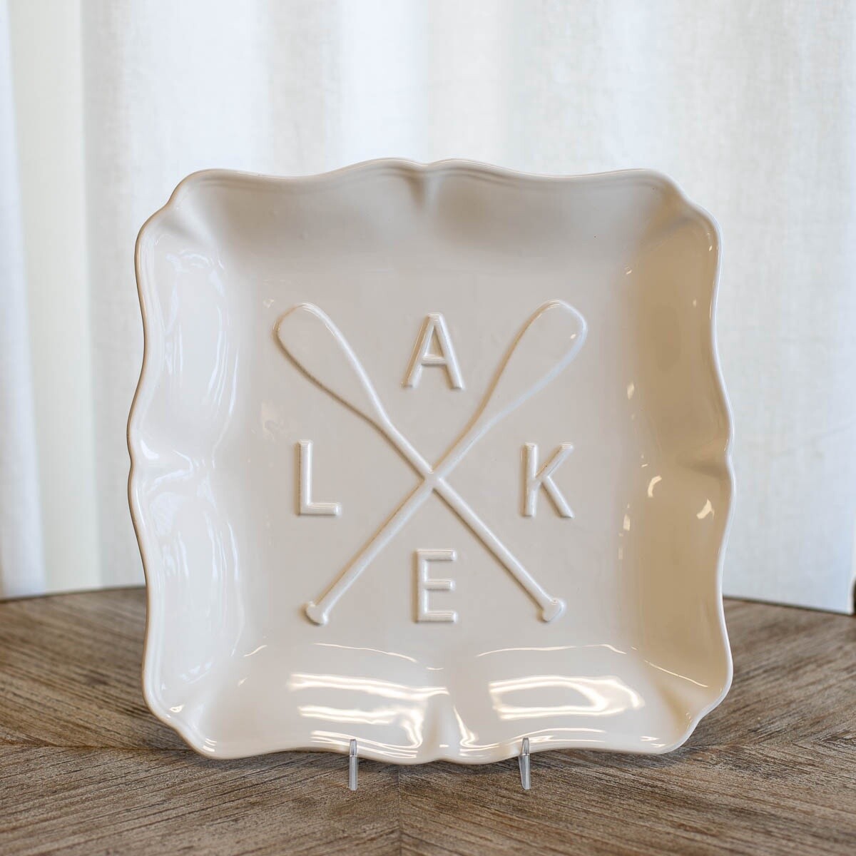 Lake Life Embossed Platter