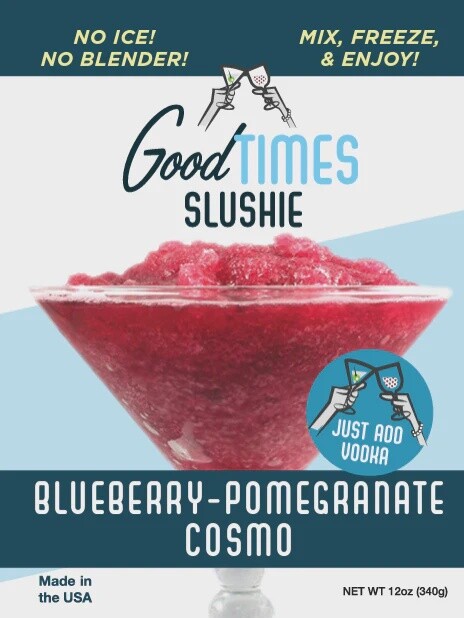 Good Times Slushie, Flavor: Blueberry Pom Cosmo