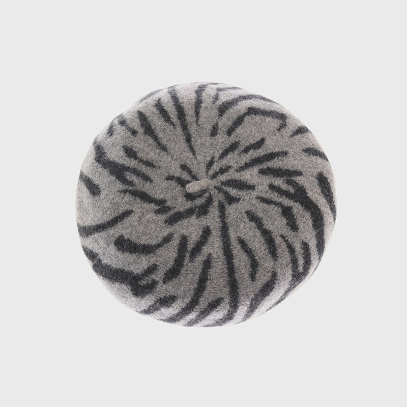 Zebra Pattern Beret
