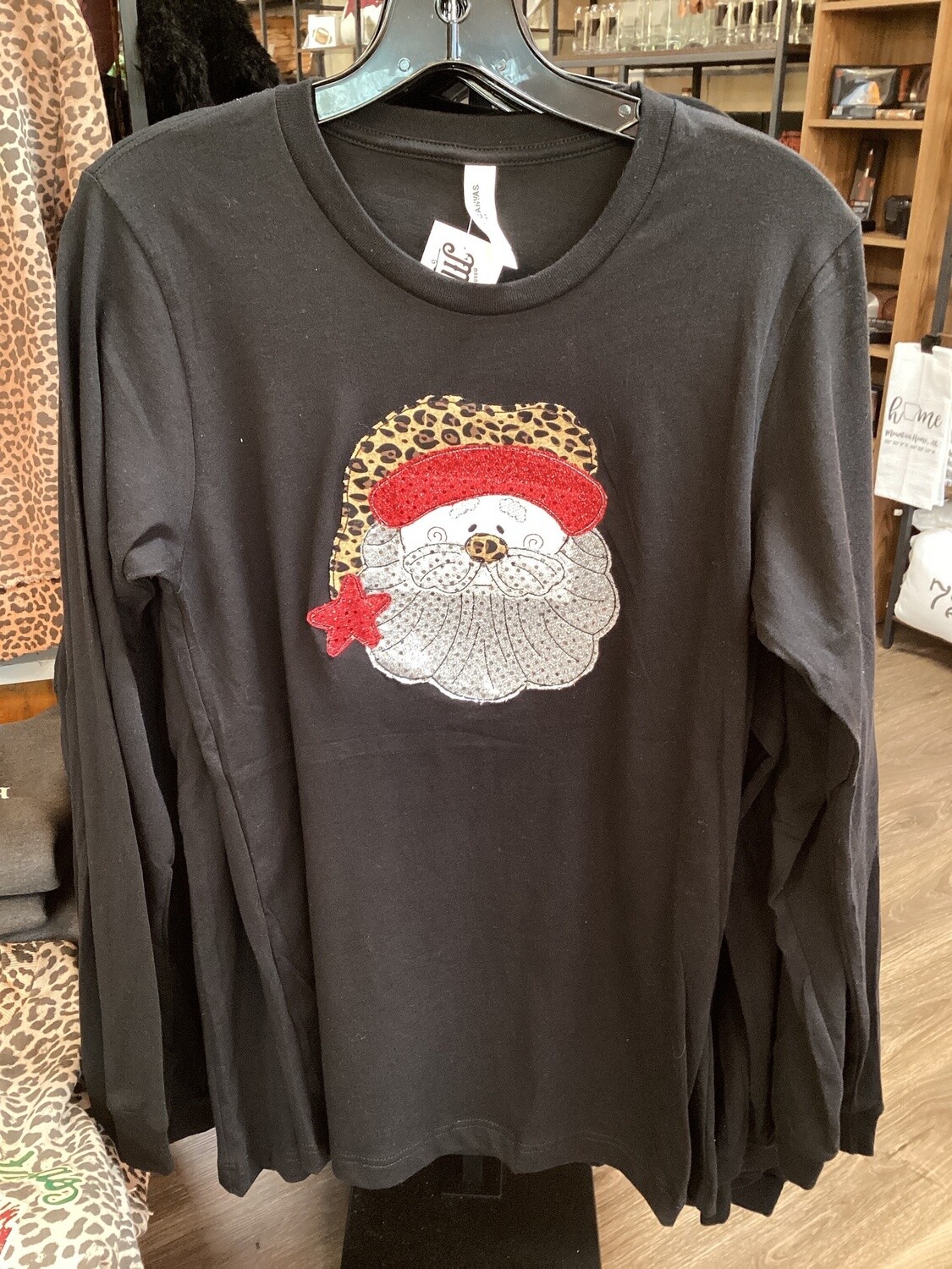 Leopard Santa L/S, Size: Small