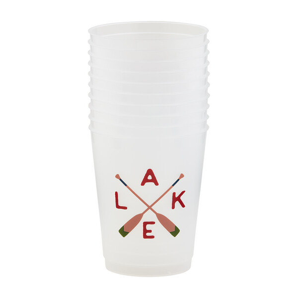 Lake Oars Retreat Party Flex Cups