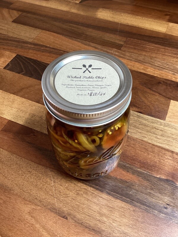 Wicked Pickle Chips 16oz