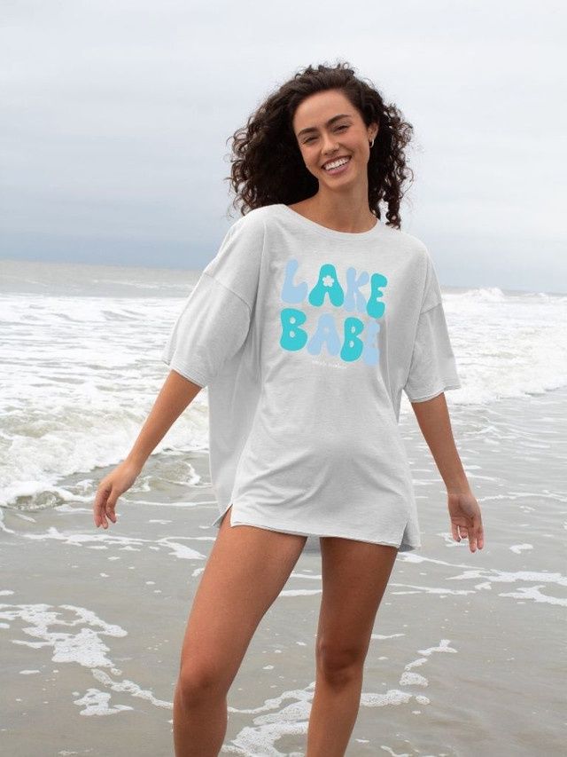 Boxy Lake Babe Tshirt, Size: XS/S