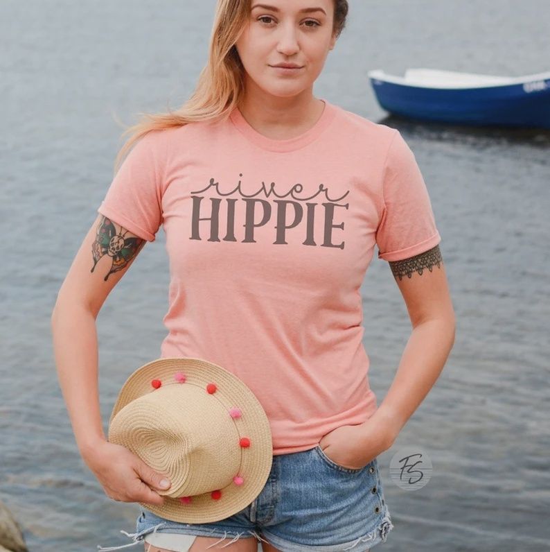 River Hippie Tshirt-Sunset, Size: Small