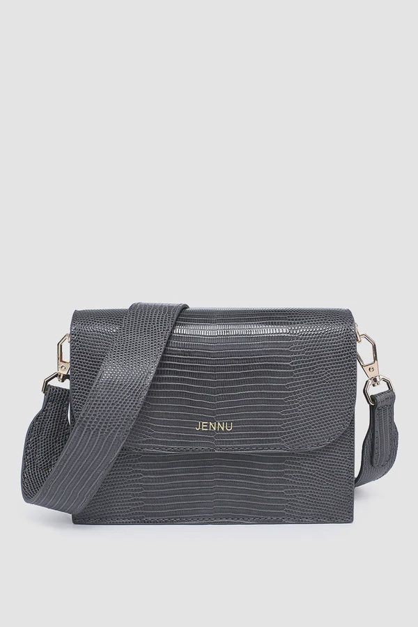 Tokyo Crocodile Crossbody, Color: Black