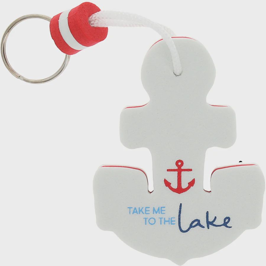 Take me to the lake key chain