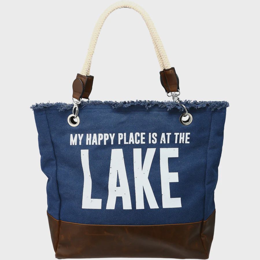 Lake People Canvas Tote