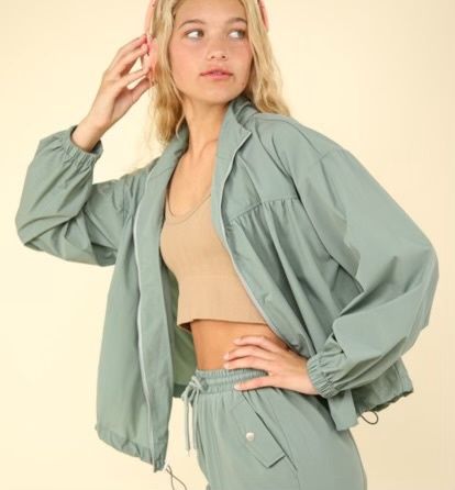 Very G Sage Zip Jacket, Size: Small