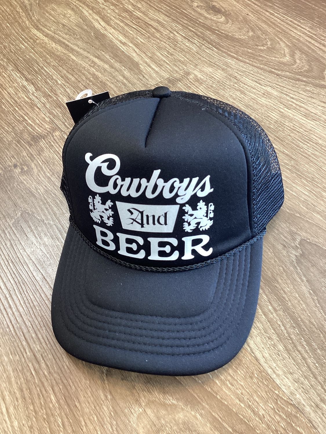 Foamie Hat, Style: Cowboys Beer  Blk/BLk