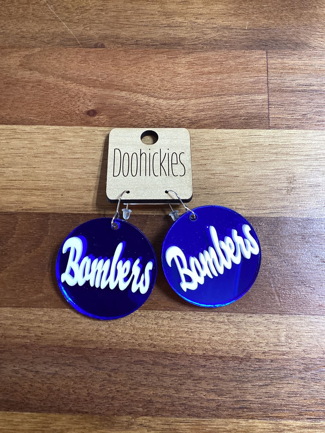 Bomber Earring, Style: Mirror