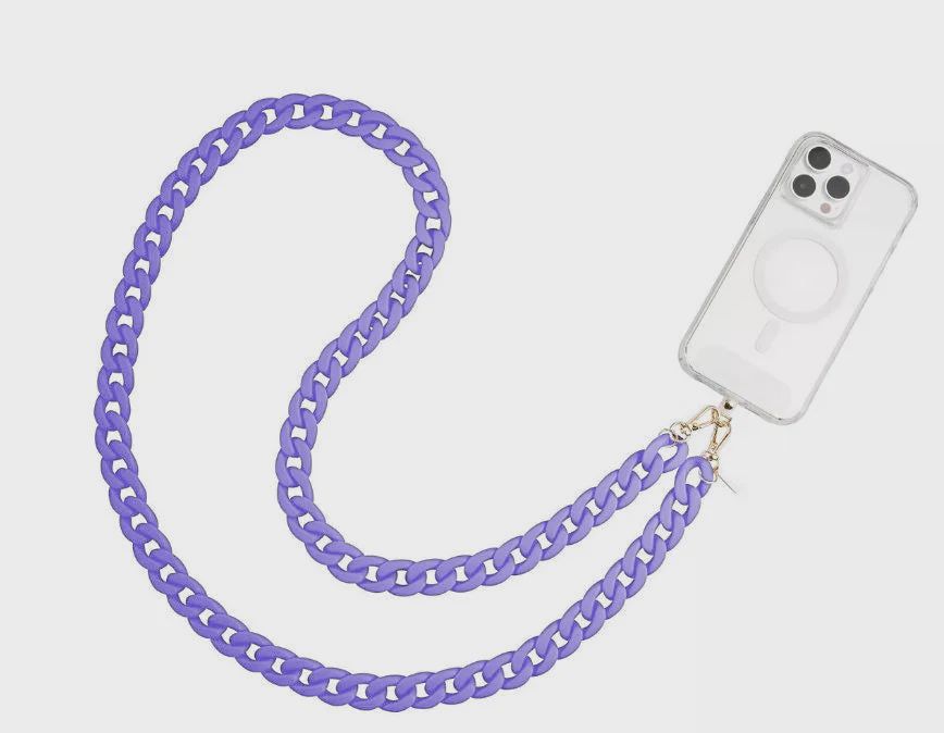 Phone Chain Crossbody, Color: Lavender