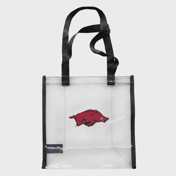 AR Razorbacks Clear Bags, Type: Advantage Tote