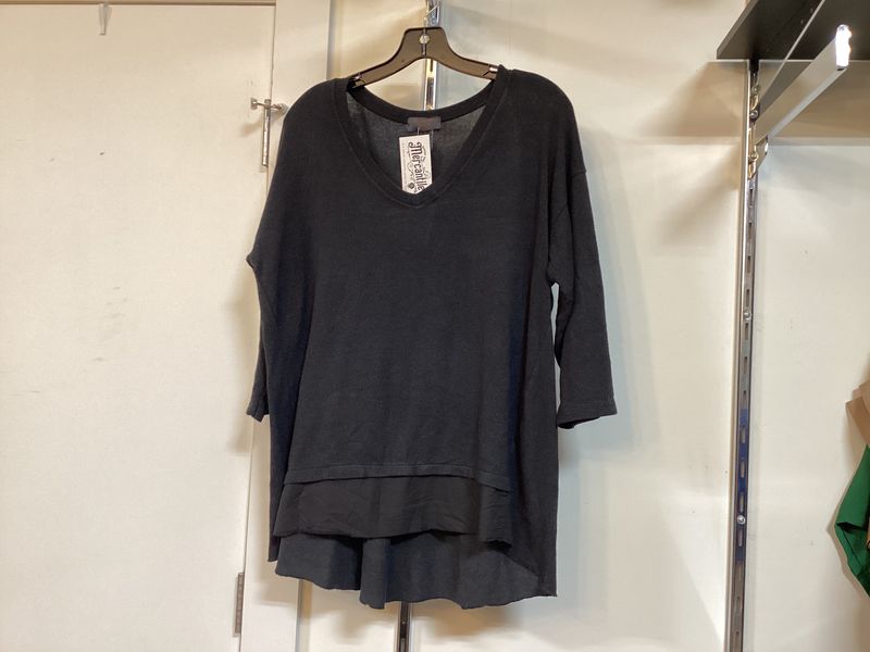 Cotton Terry Top V-Neck