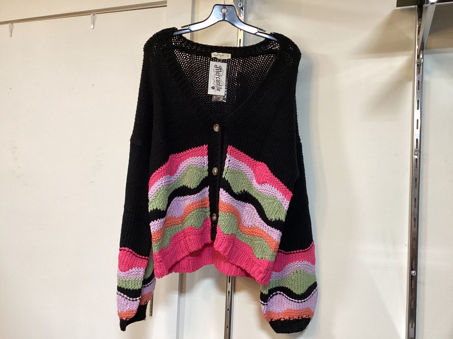 Black w/Stripes Sweater, Size: Small