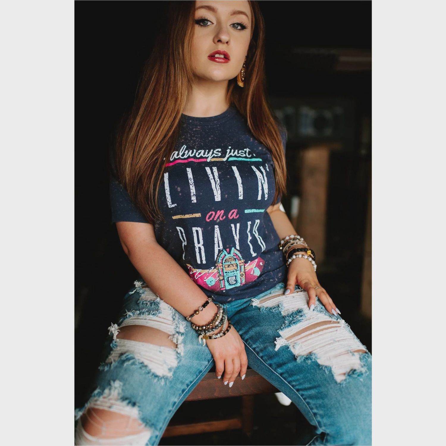 Livin on a Prayer, Size: Small