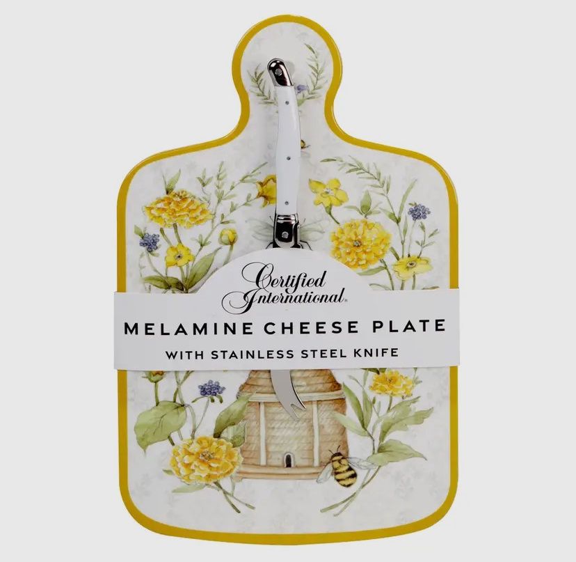 Bee Sweet Cheese Board w/knife