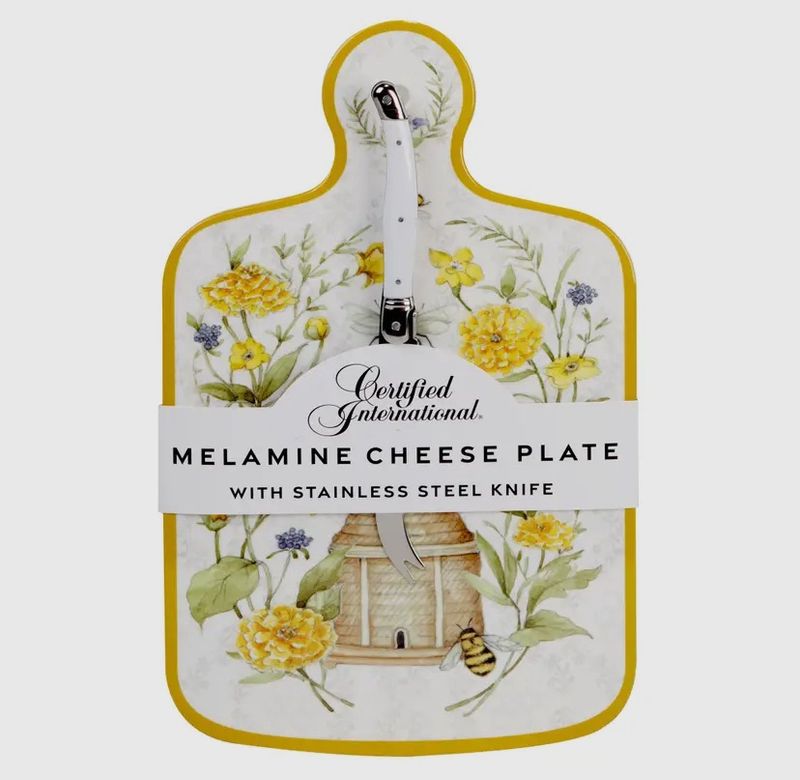 Bee Sweet Cheese Board w/knife