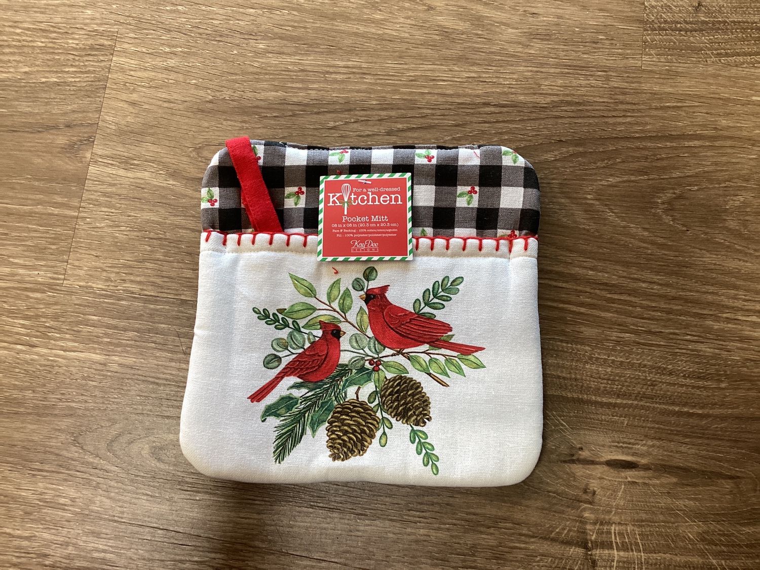 kay dee design mitts, Style: Winter Cardinal Pocket