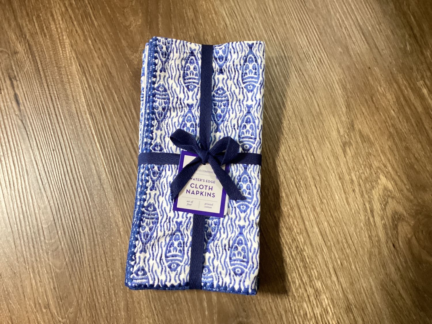 Fish Pattern Napkins S/4