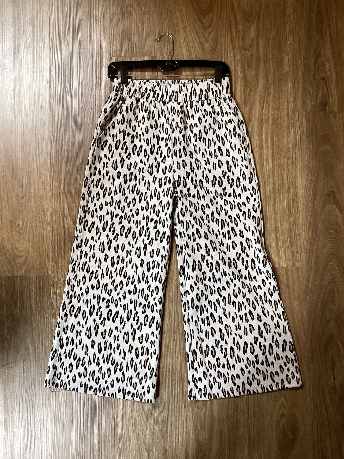 Grey Leopard Pants, Size: Small