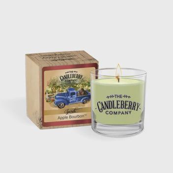 Candleberry Rocks Glass, Scent: Apple Bourbon
