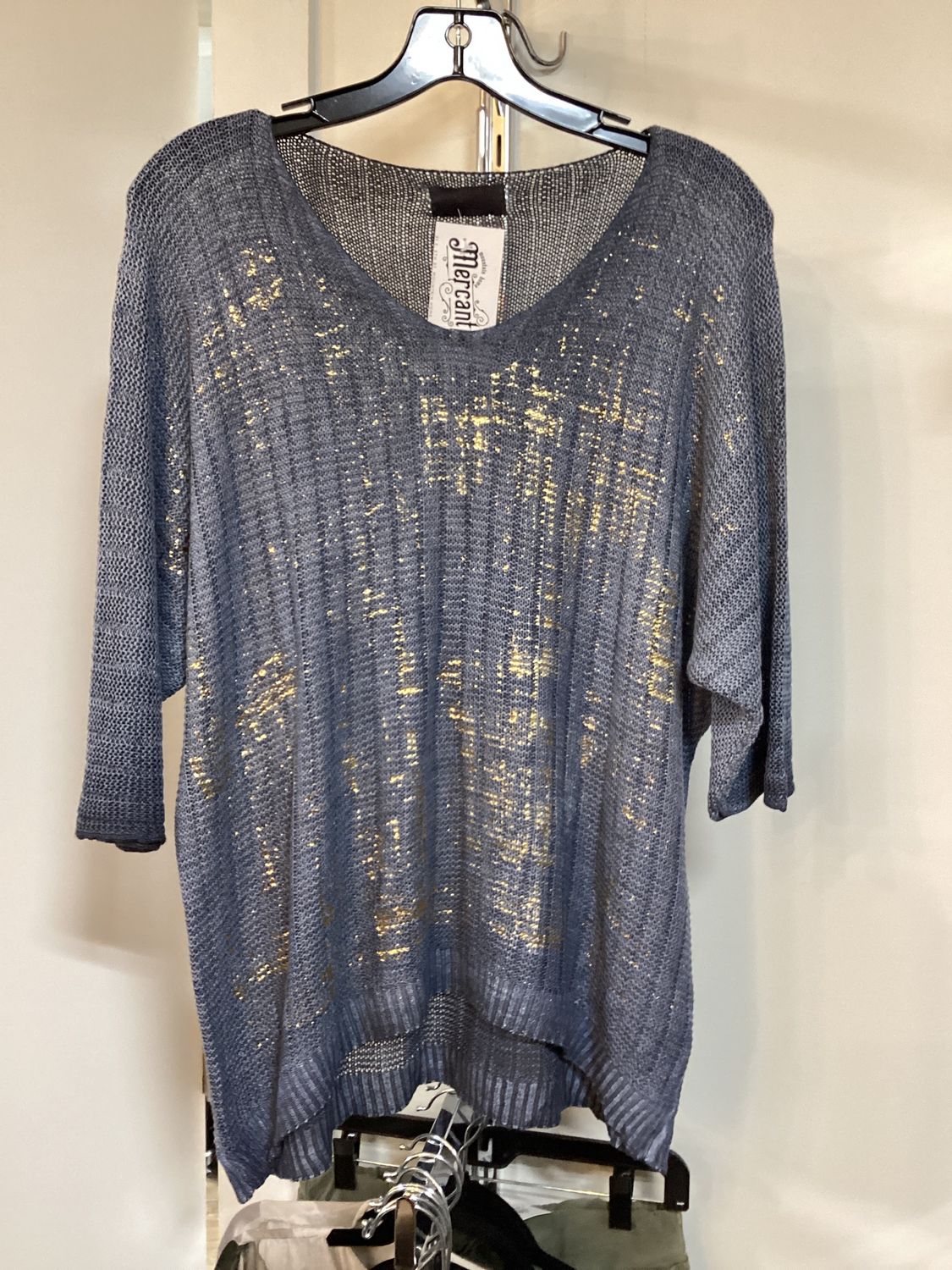 Mesh Top, Color: Blue, Size: One Size
