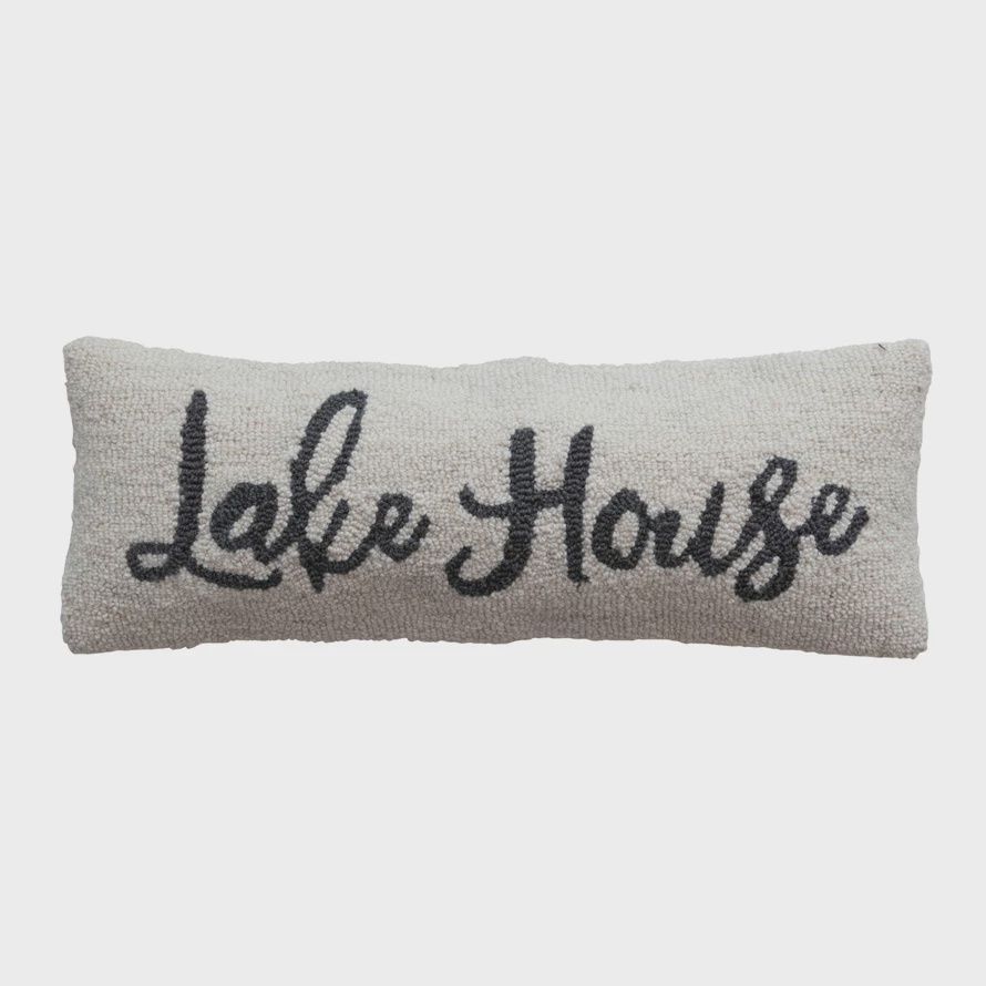 Rectangle Pillow &quot;Lake House&quot; 9&quot;x24&quot;