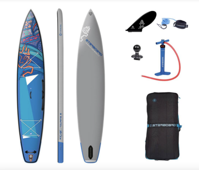 Starboard Touring S 12'6 X 28" Inflatable Paddle board. Deluxe, Single Chamber - Takhine WAVE