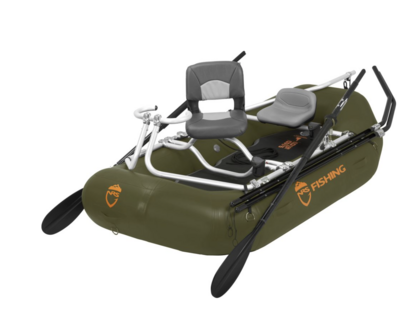 NRS SlipStream Fishing Raft, 96" Deluxe package, Green