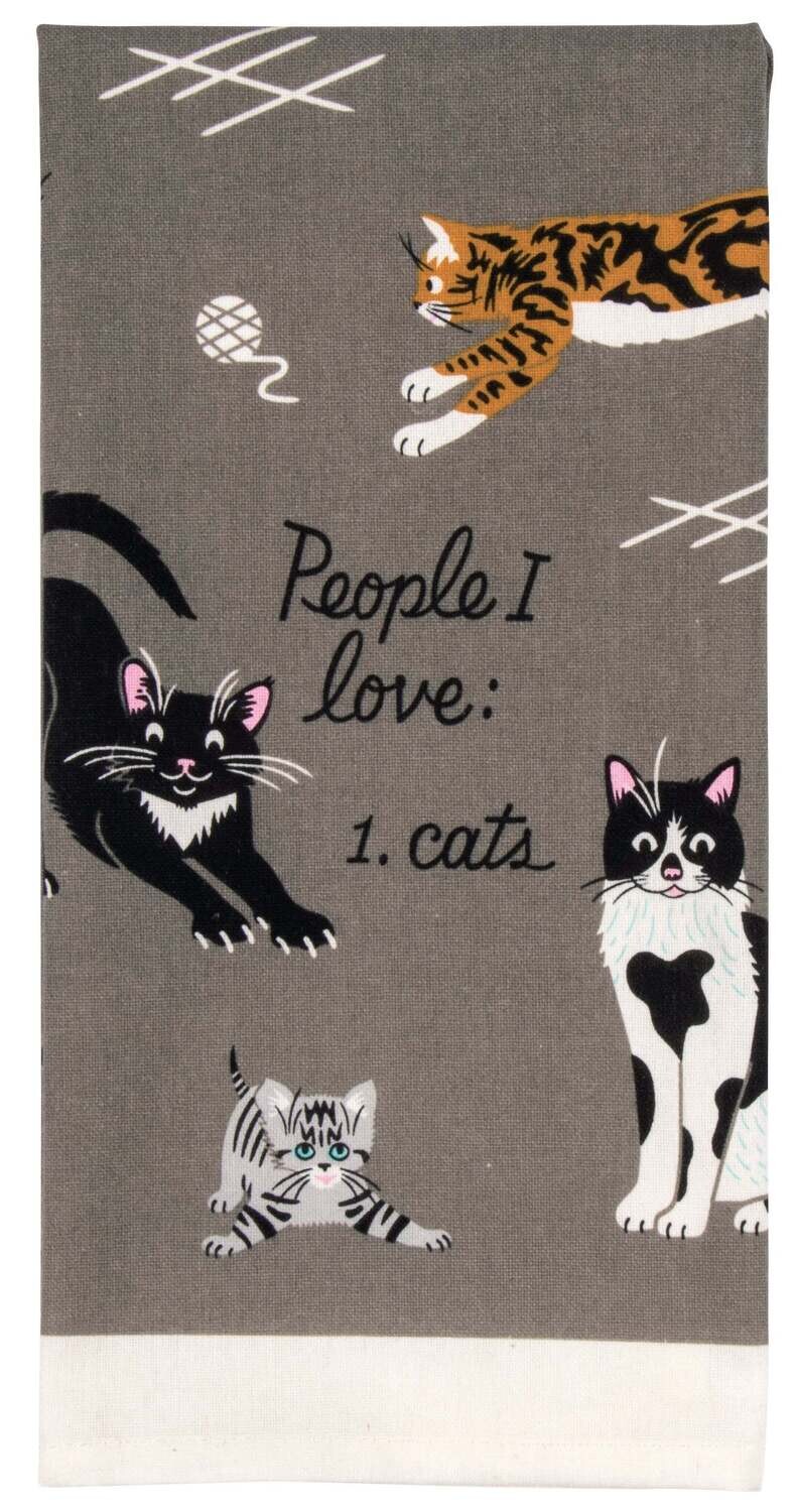 Dishtowel People I Love: Cats