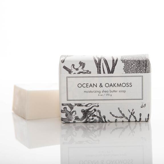 Shea Butter Soap Ocean &amp; Oakmoss