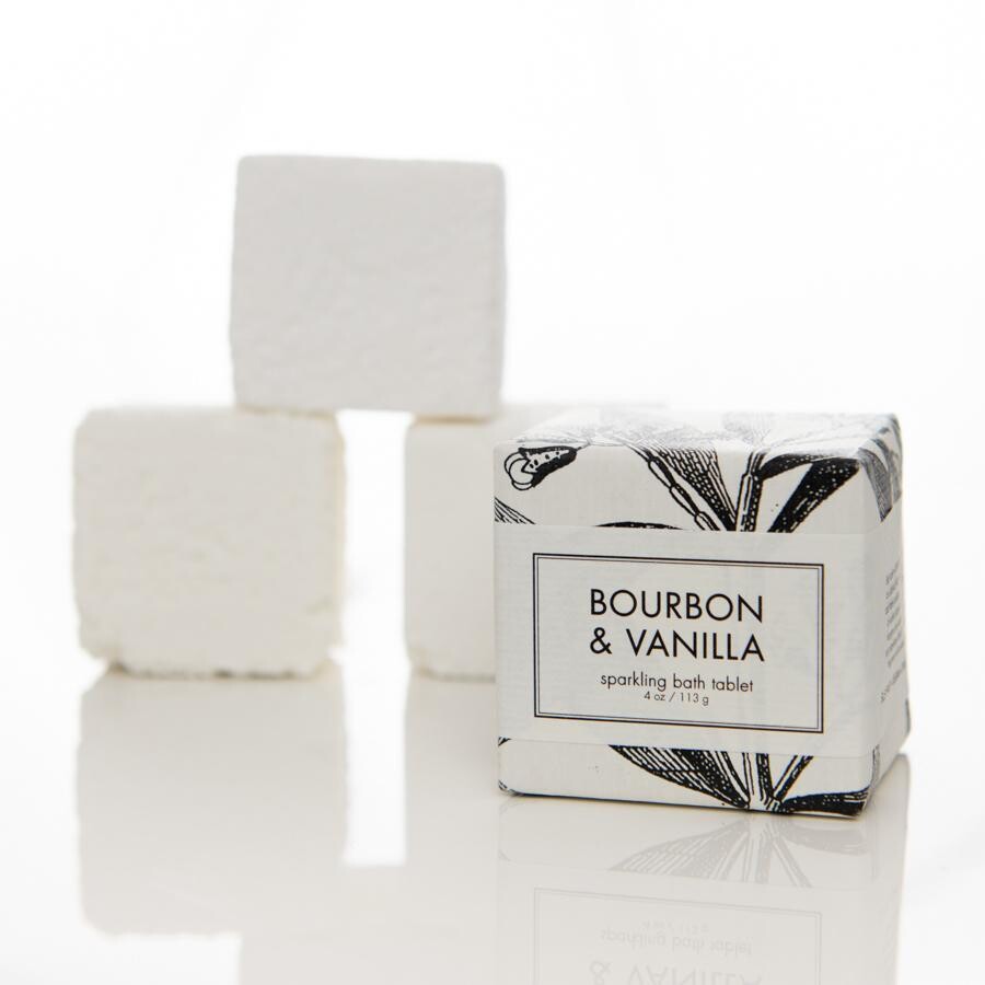 Sparking Bath Tablet Bourbon &amp; Vanilla