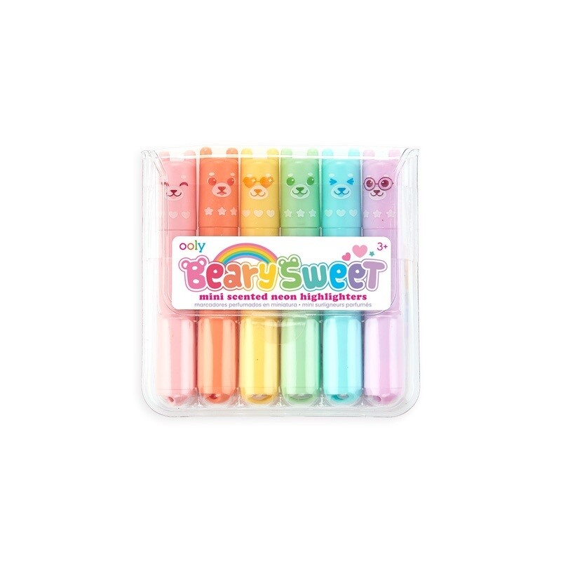 Beary Sweet Mini Scented Highlighters Set of 6