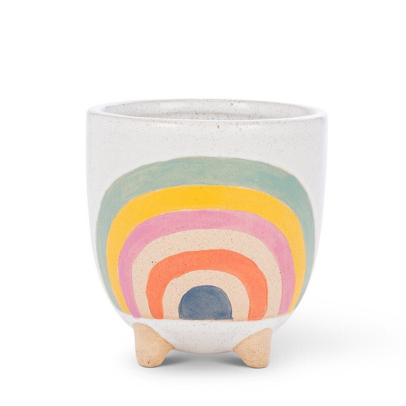 Planter On Legs Rainbow Small