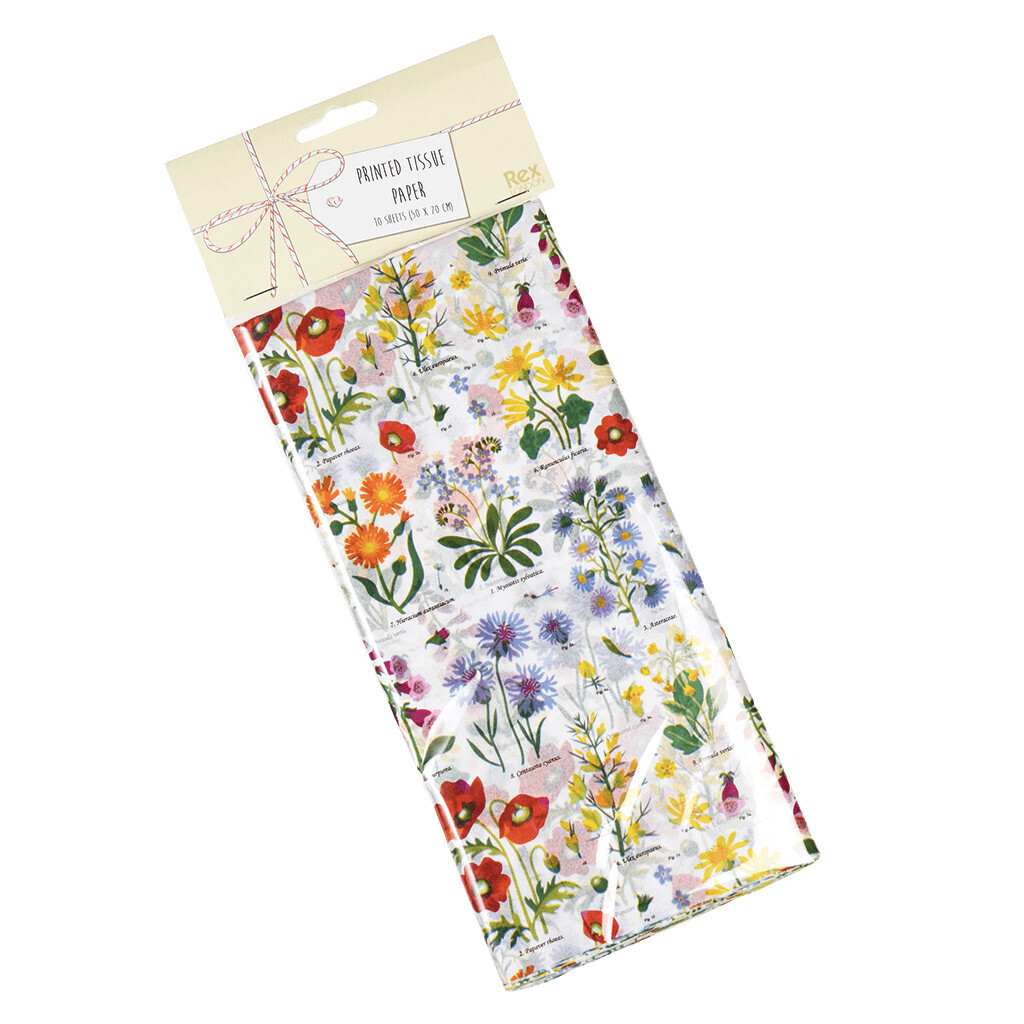 Tissue Paper 10 Sheets Wildflowers