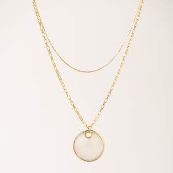 Mirage Double Necklace White