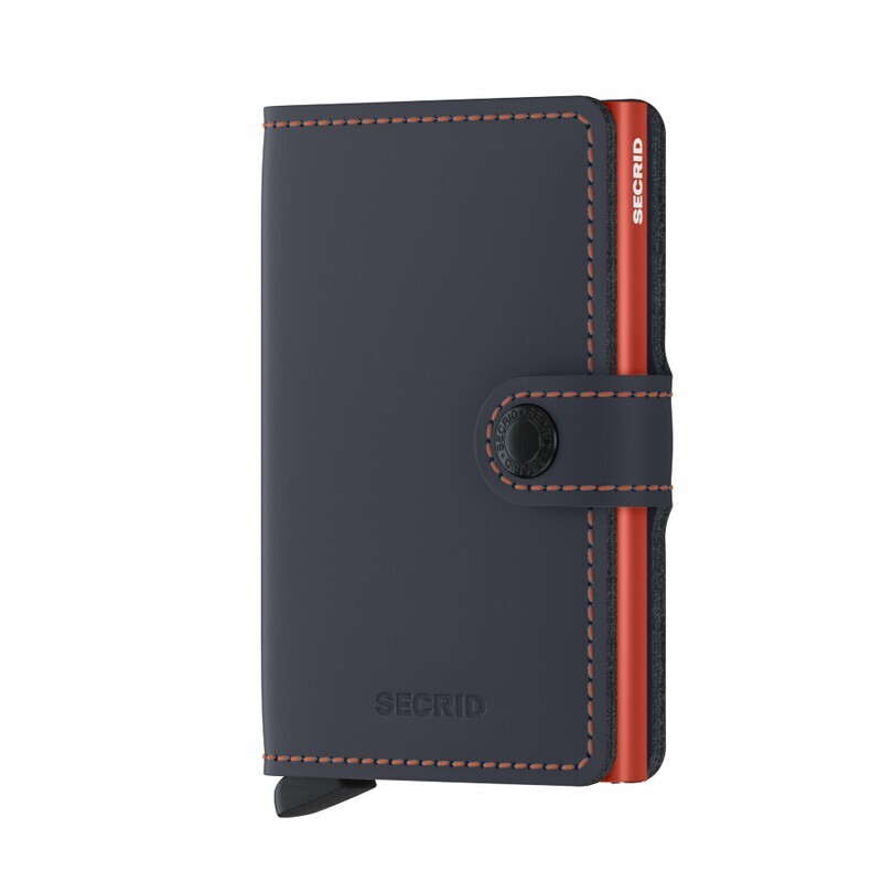 Miniwallet Matte Nightblue / Orange