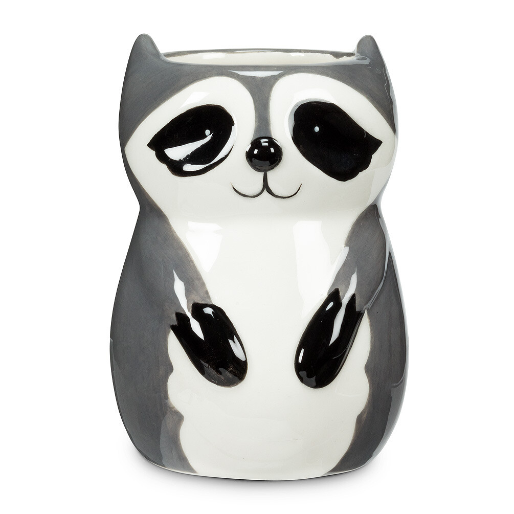 Planter Sitting Raccoon Small