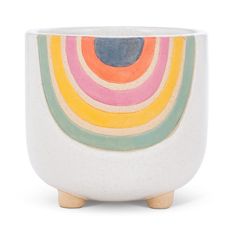 Planter On Legs Rainbow Large